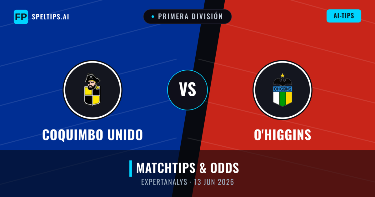 Coquimbo Unido vs O'Higgins — matchtips och förhandstitt