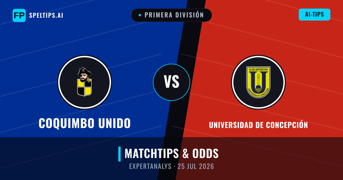 Coquimbo Unido vs Universidad de Concepción — matchtips och förhandstitt