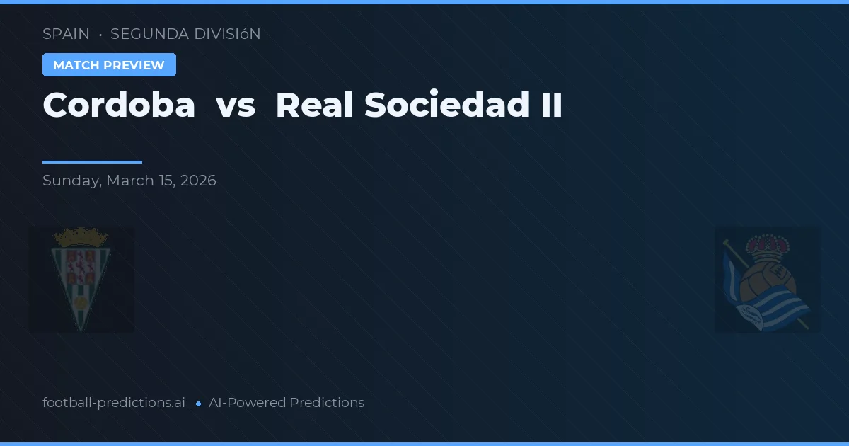 Córdoba vs Real Sociedad — matchtips och förhandstitt