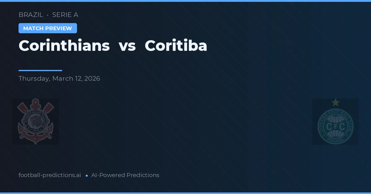 Corinthians vs Coritiba — matchtips och förhandstitt