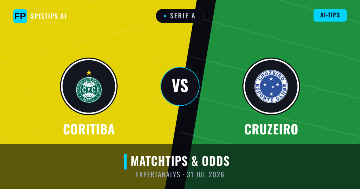 Coritiba vs Cruzeiro — matchtips och förhandstitt