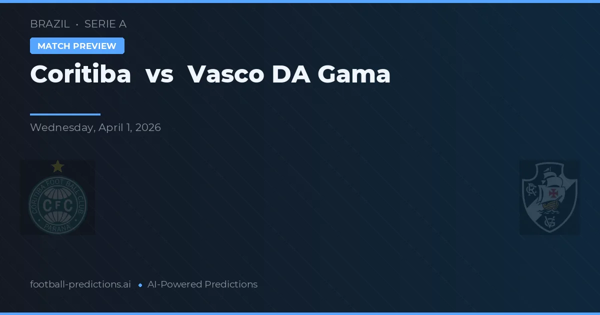 Coritiba vs Vasco da Gama — matchtips och förhandstitt