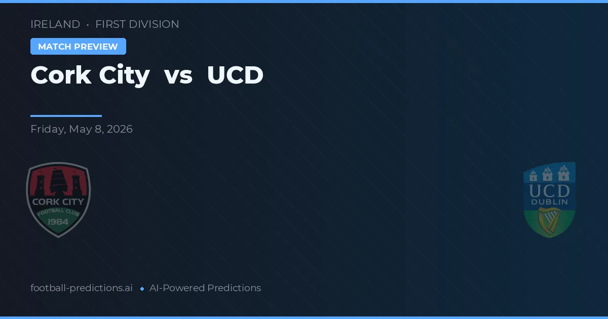 Cork City vs UCD — matchtips och förhandstitt
