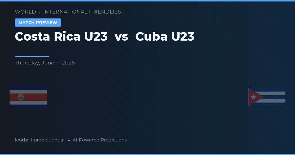 Costa Rica U23 vs Cuba U23 — matchtips och förhandstitt