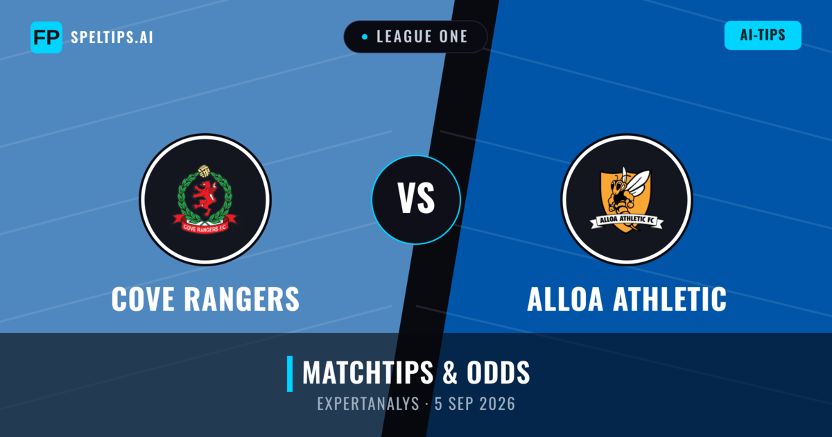 Cove Rangers vs Alloa Athletic — matchtips och förhandstitt