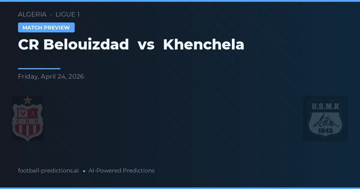 CR Belouizdad vs Khenchela — matchtips och förhandstitt