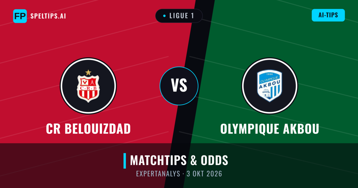CR Belouizdad vs Olympique Akbou — matchtips och förhandstitt