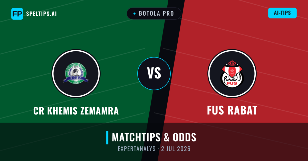 CR Khemis Zemamra vs FUS Rabat — matchtips och förhandstitt