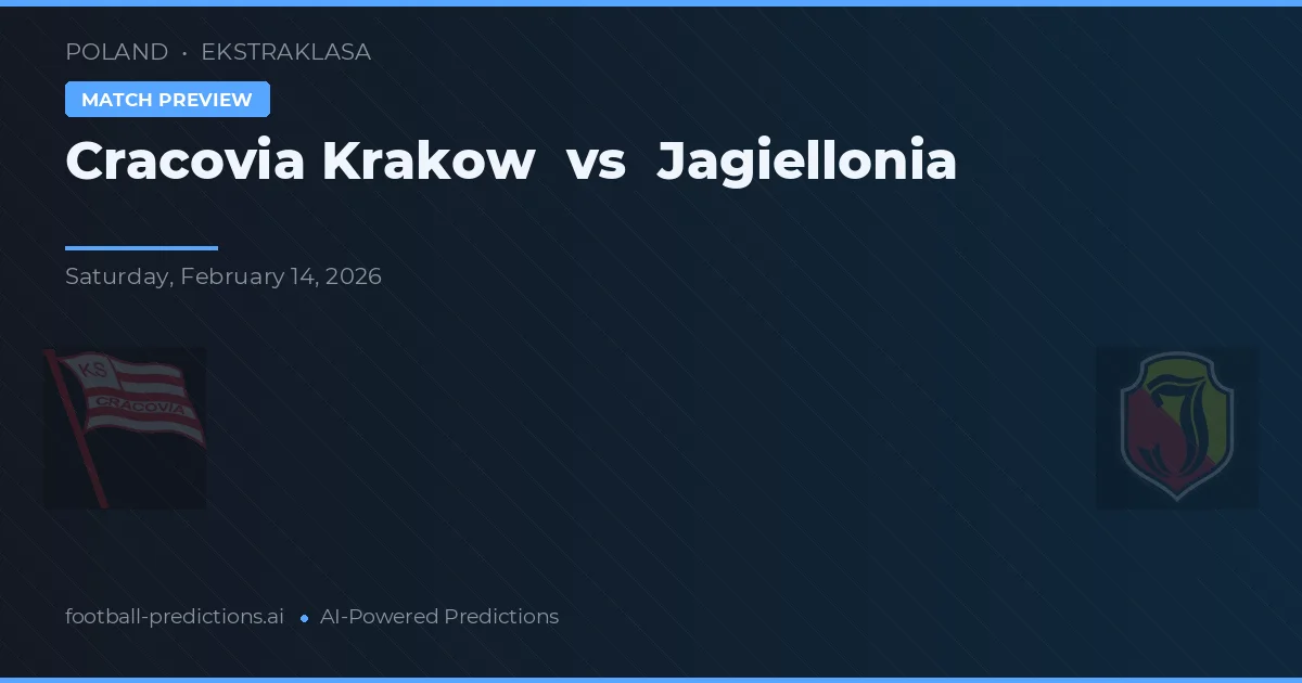 Cracovia Kraków vs Jagiellonia Białystok — matchtips och förhandstitt