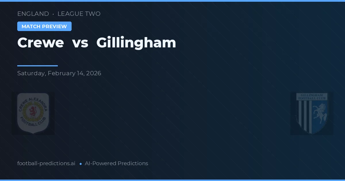 Crewe vs Gillingham — matchtips och förhandstitt