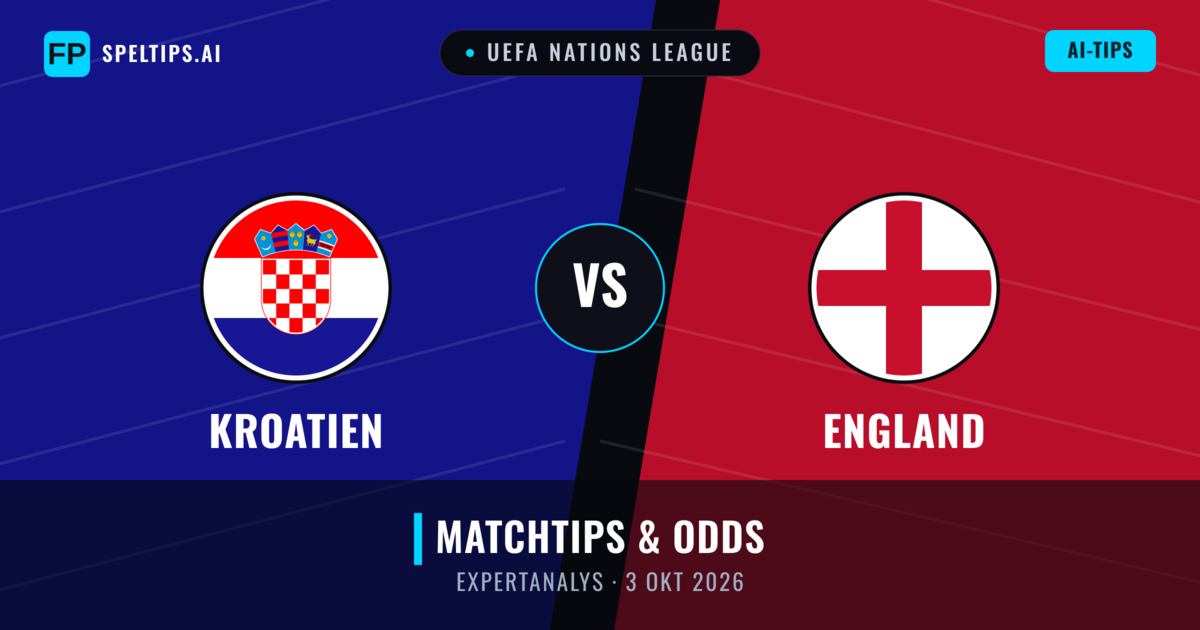 Kroatien vs England — matchtips och förhandstitt
