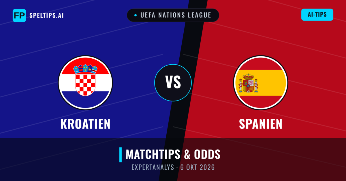 Kroatien vs Spanien — matchtips och förhandstitt