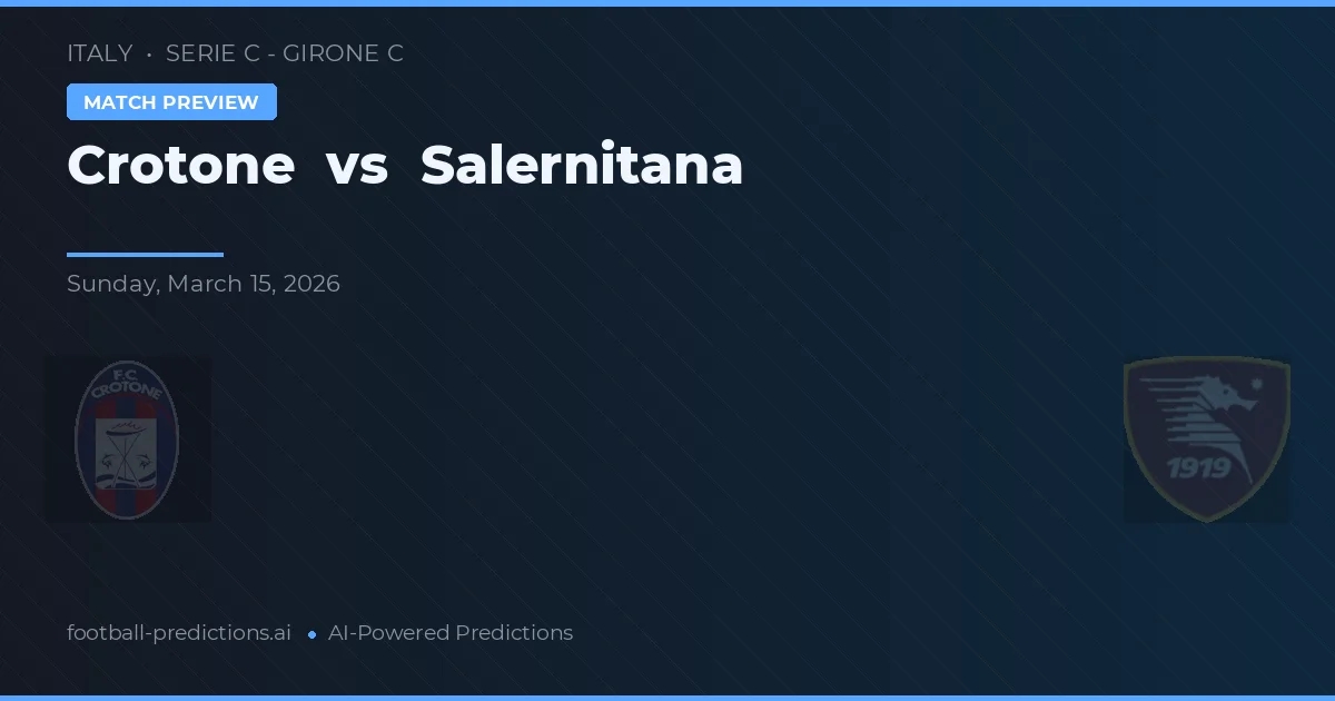Crotone vs Salernitana — matchtips och förhandstitt