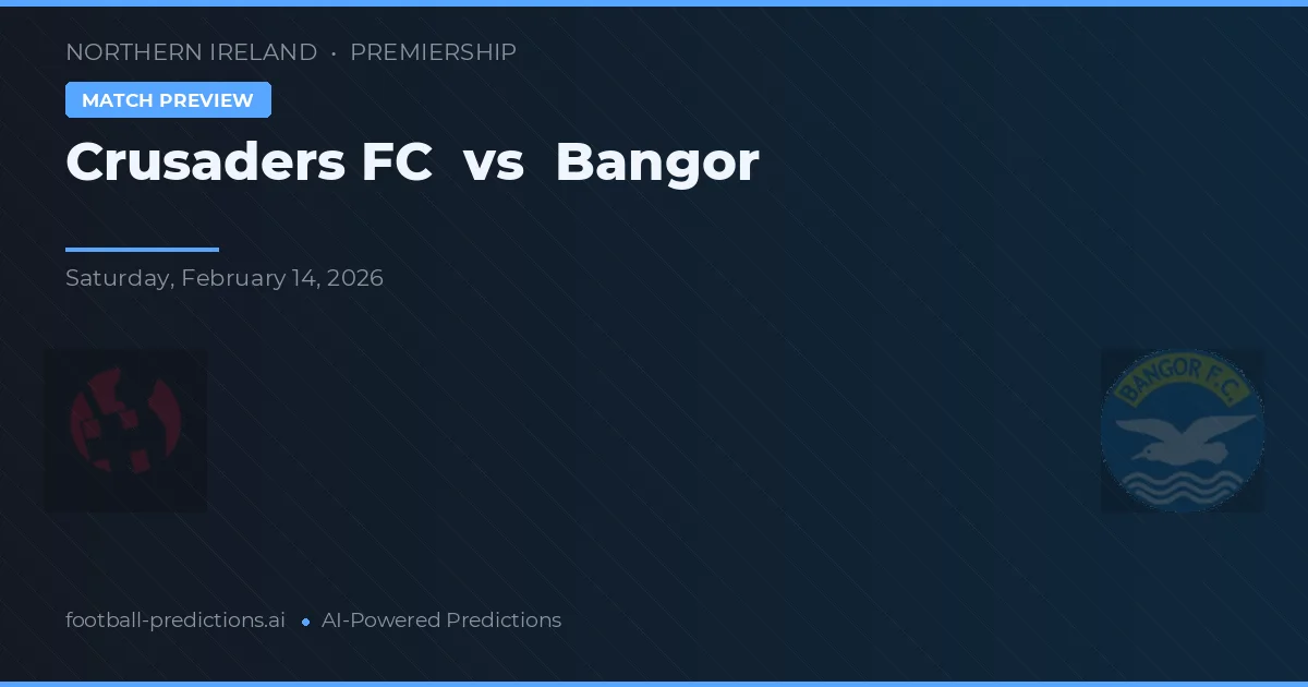 Crusaders FC vs Bangor — matchtips och förhandstitt
