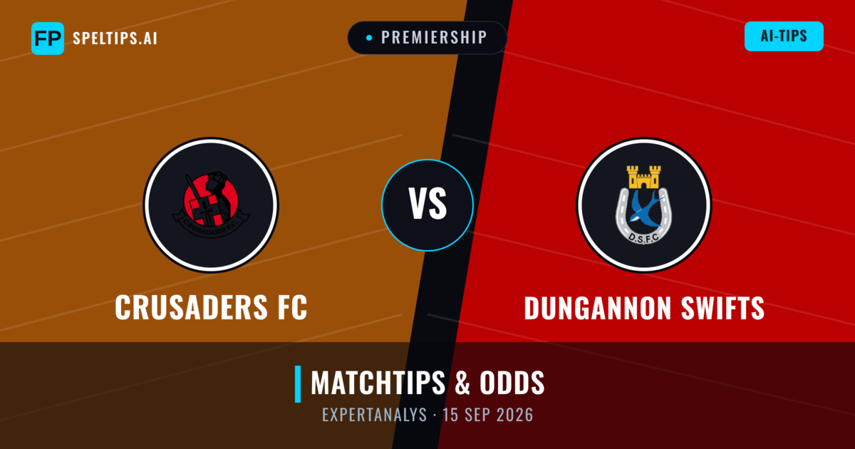 Crusaders FC vs Dungannon Swifts — matchtips och förhandstitt