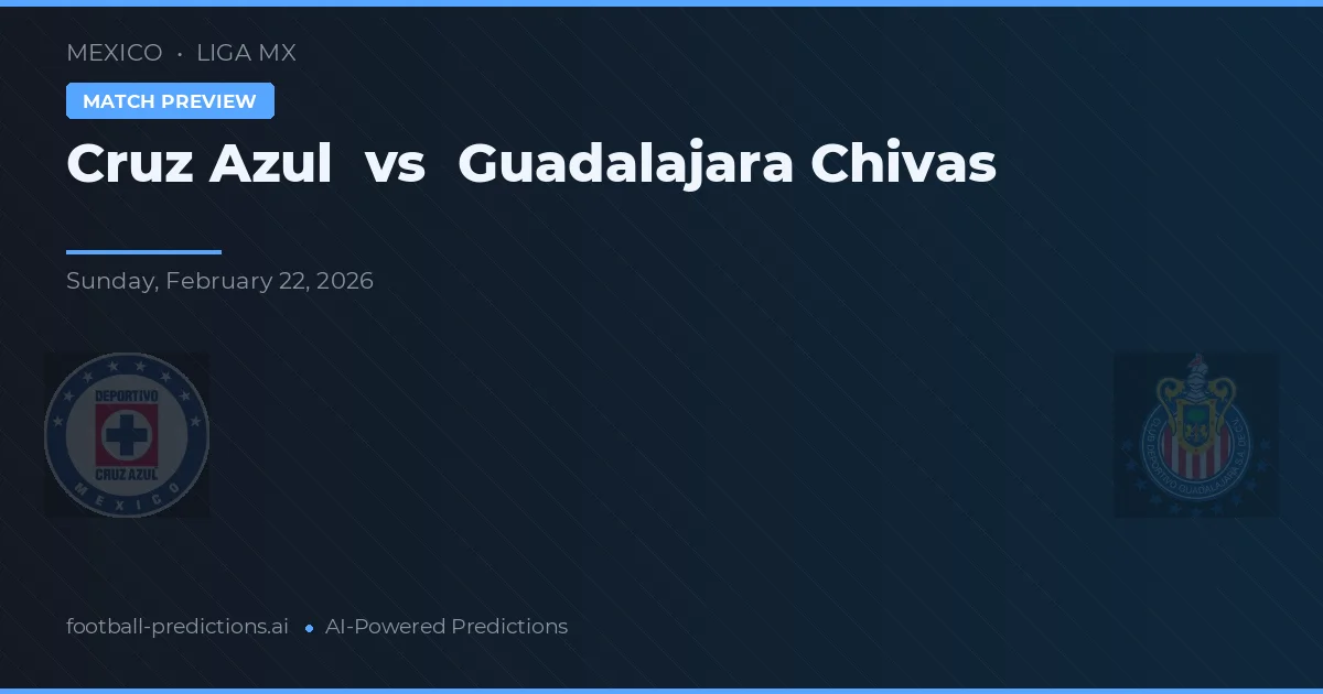 Cruz Azul vs Guadalajara Chivas — matchtips och förhandstitt