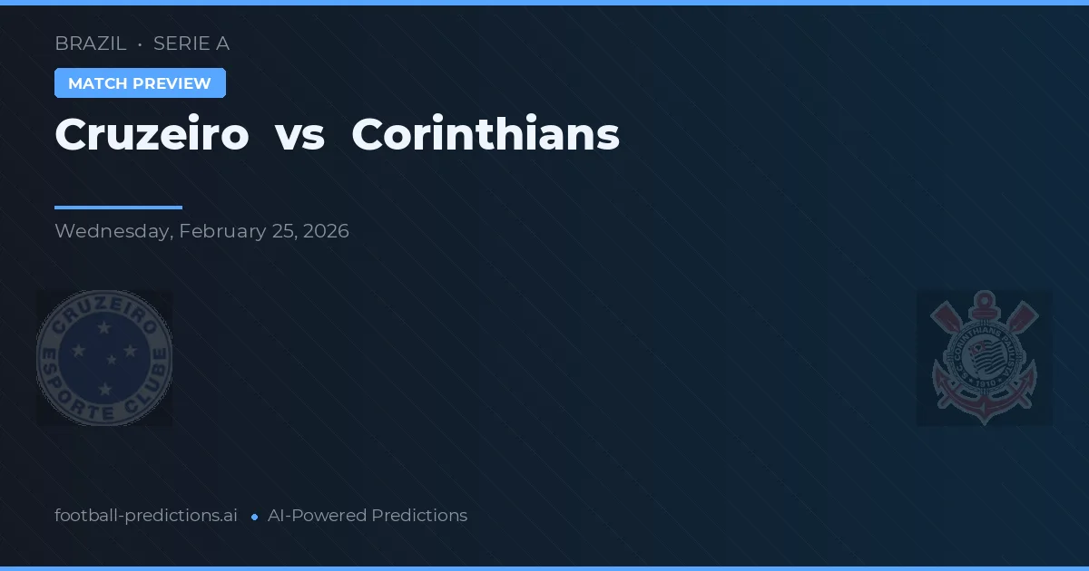 Cruzeiro vs Corinthians — matchtips och förhandstitt