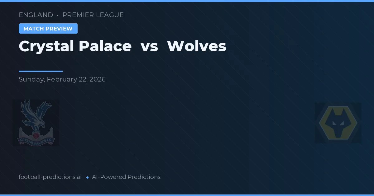 Crystal Palace vs Wolves — matchtips och förhandstitt