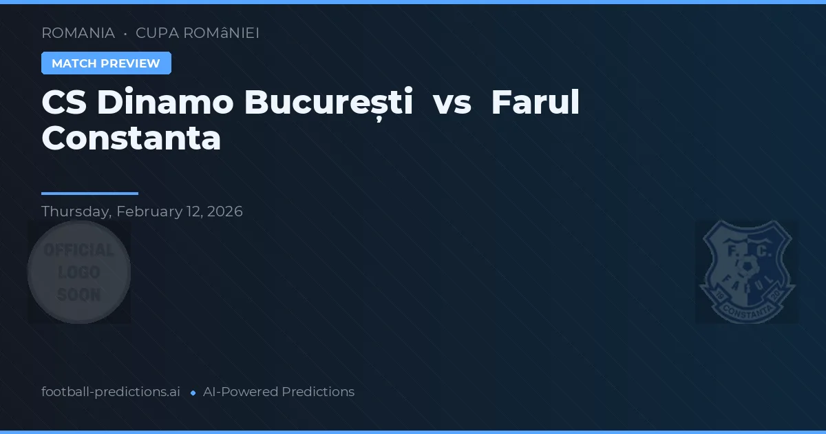CS Dinamo Bukarest vs Farul Constanța — matchtips och förhandstitt