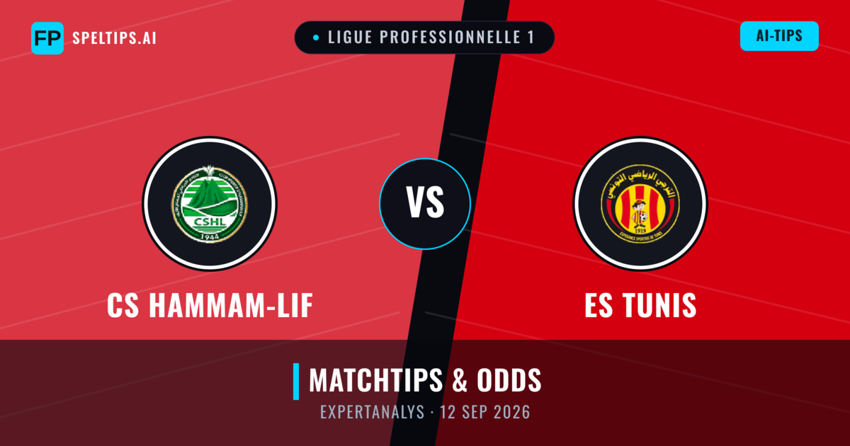 CS Hammam-Lif vs ES Tunis — matchtips och förhandstitt