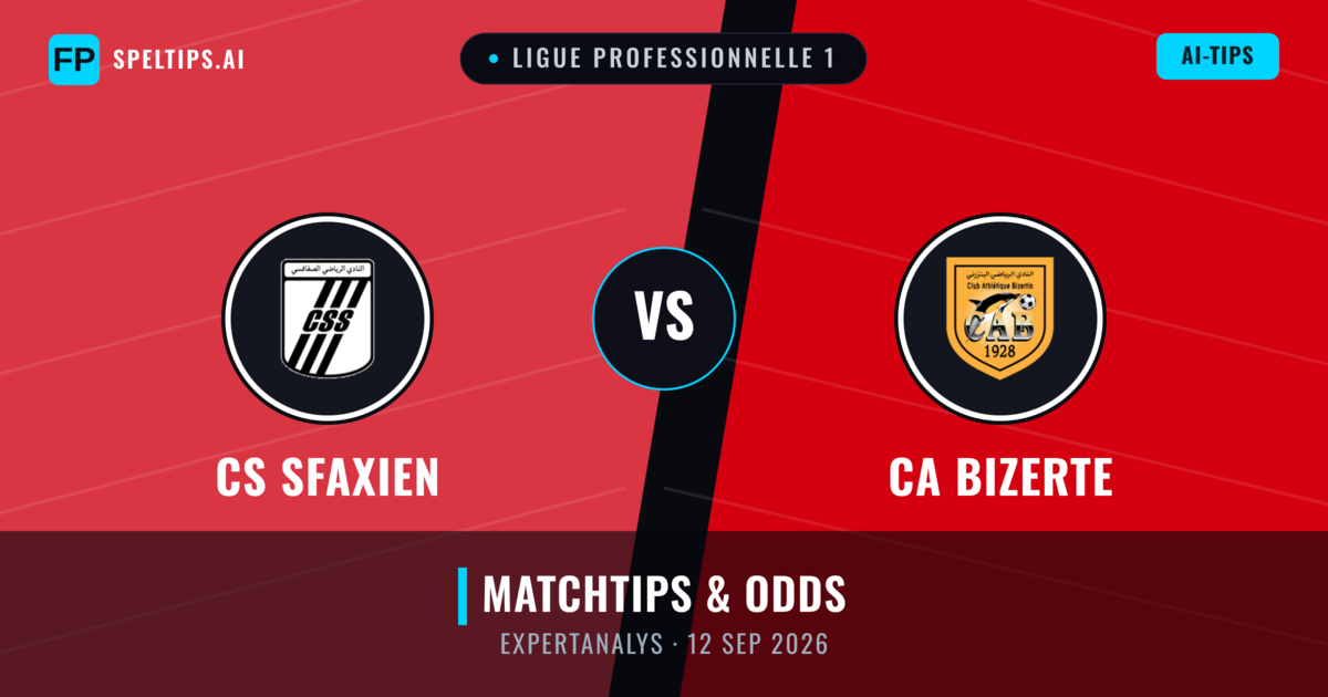 CS Sfaxien vs CA Bizerte — matchtips och förhandstitt