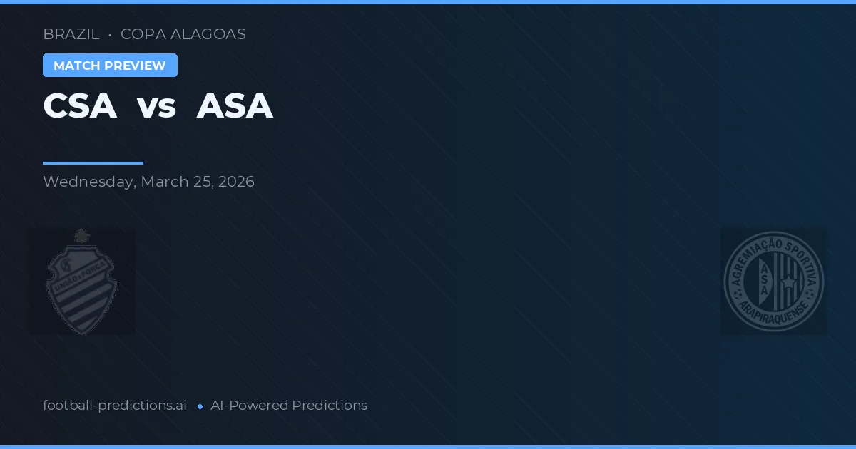 ASA vs CSA — matchtips och förhandstitt