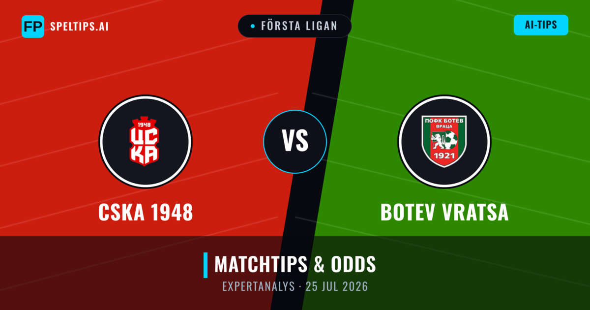 CSKA 1948 vs Botev Vratsa — matchtips och förhandstitt