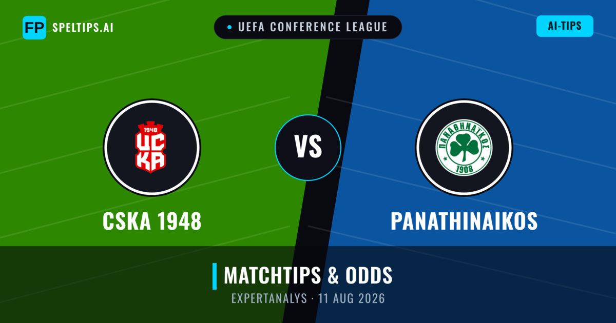 CSKA 1948 vs Panathinaikos — matchtips och förhandstitt