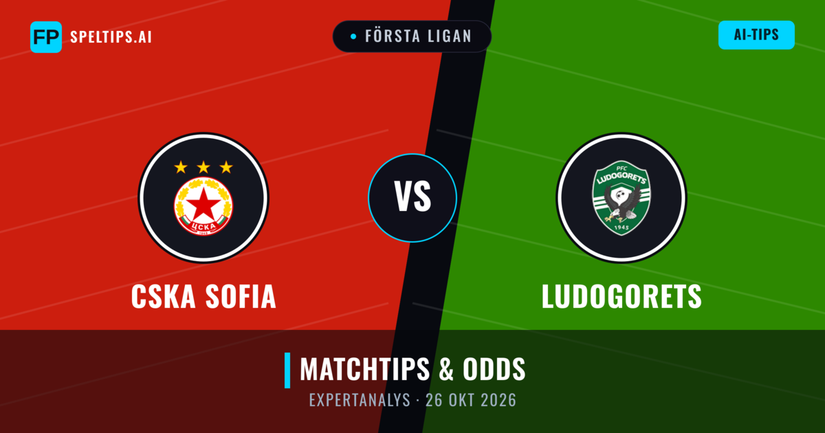 CSKA Sofia vs Ludogorets — matchtips och förhandstitt