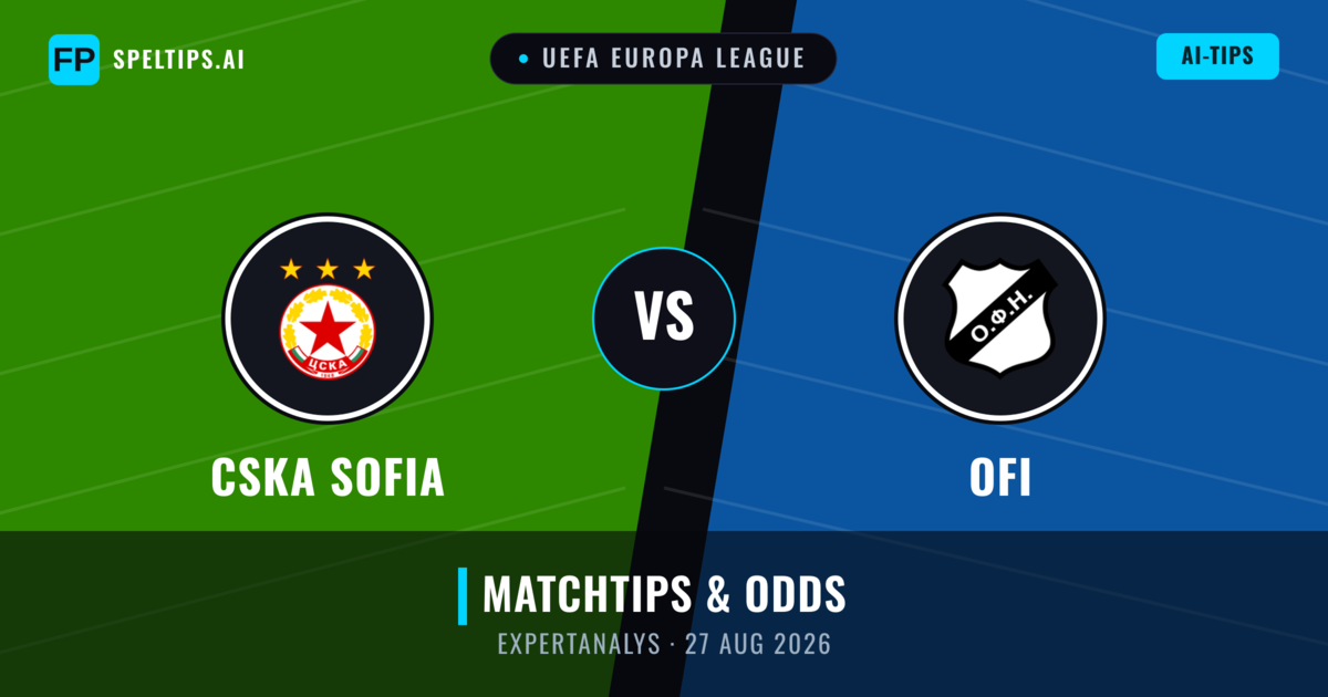 CSKA Sofia vs OFI — matchtips och förhandstitt