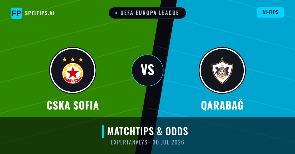 CSKA Sofia vs Qarabağ — matchtips och förhandstitt