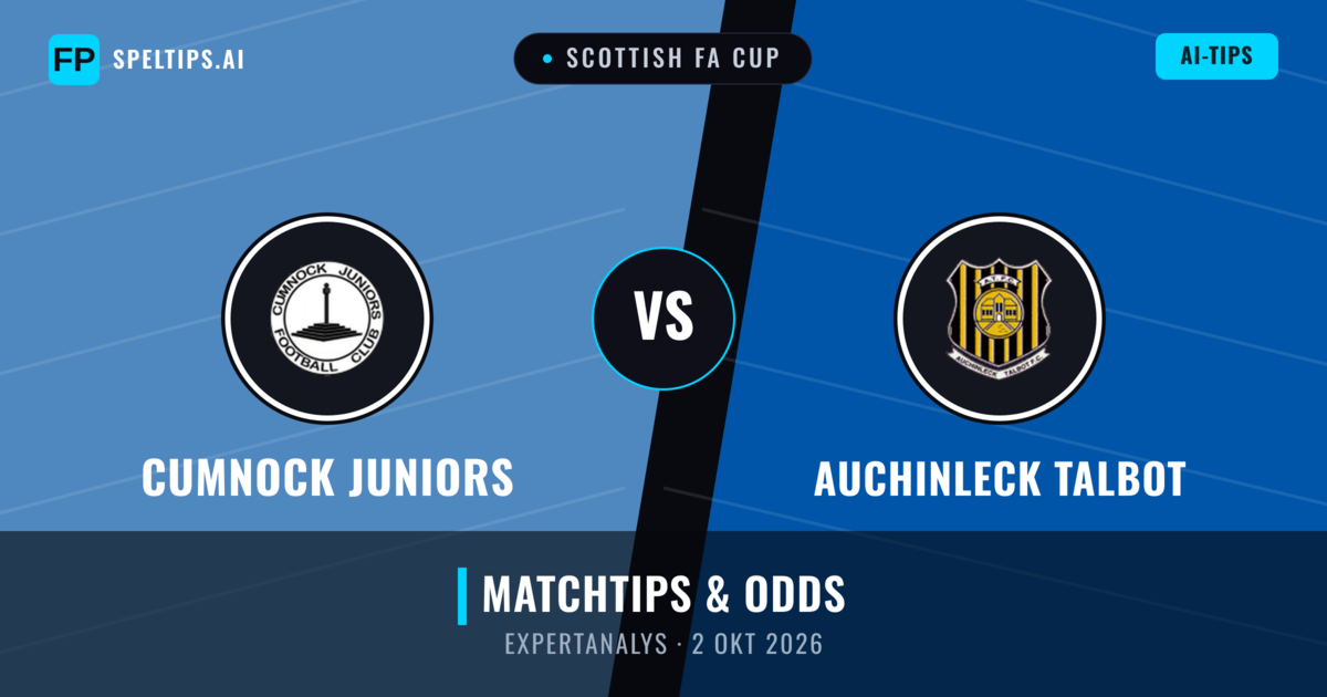 Cumnock Juniors vs Auchinleck Talbot — matchtips och förhandstitt