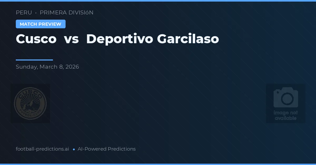 Cusco vs Deportivo Garcilaso — matchtips och förhandstitt