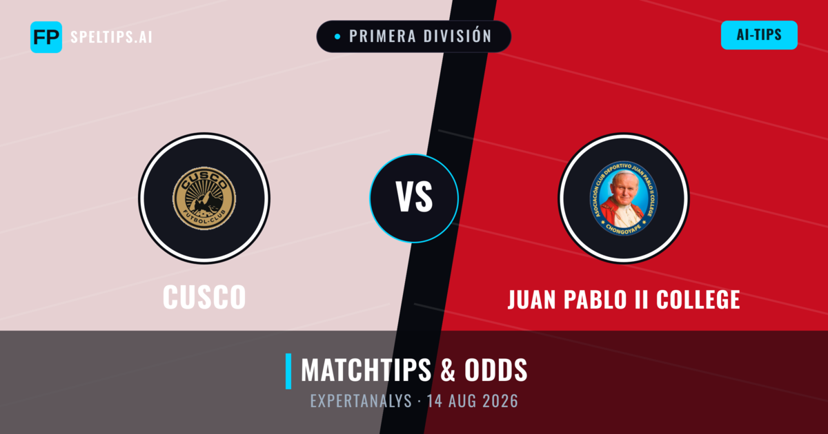 Cusco vs Juan Pablo II College — matchtips och förhandstitt