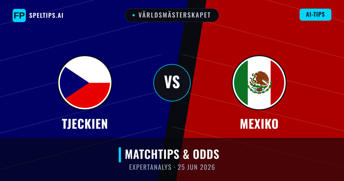 Tjeckien vs Mexiko — matchtips och förhandstitt