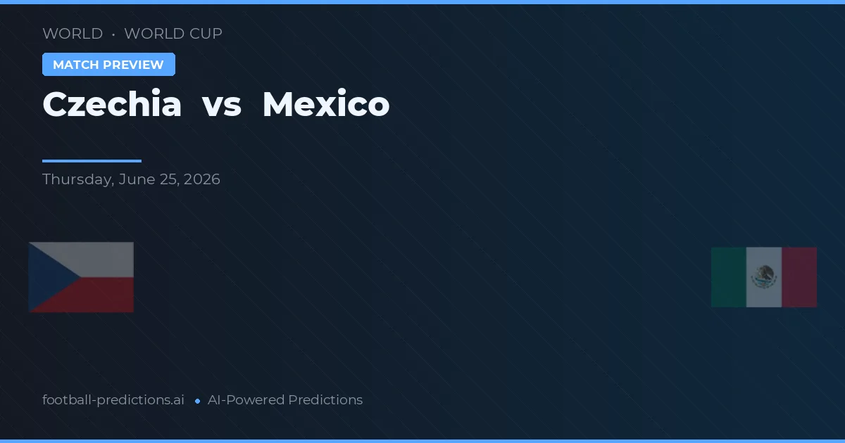 Tjeckien vs Mexiko — matchtips och förhandstitt