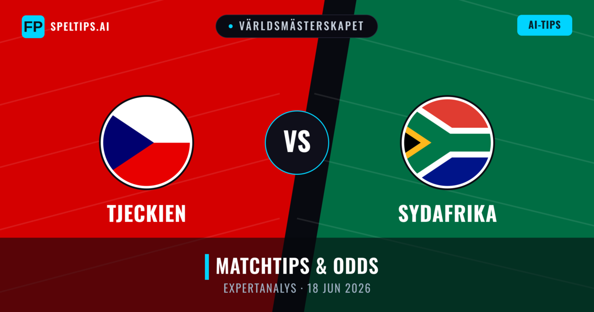 Tjeckien vs Sydafrika — matchtips och förhandstitt