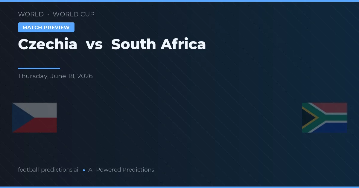 Tjeckien vs Sydafrika — matchtips och förhandstitt