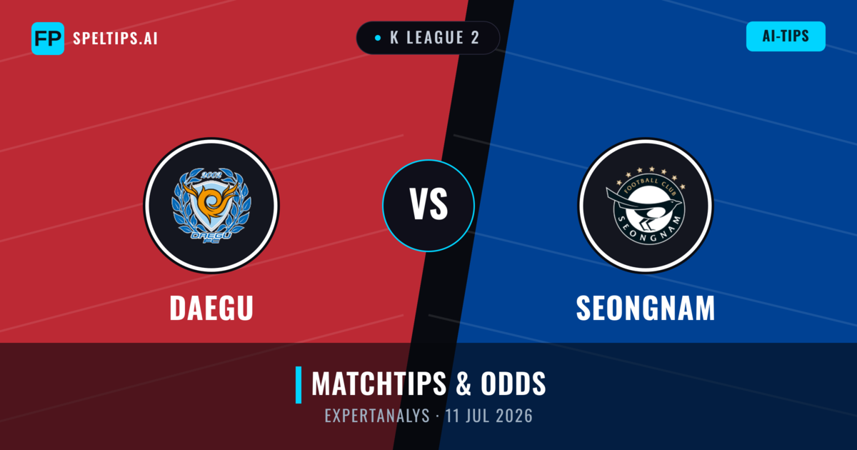 Daegu vs Seongnam — matchtips och förhandstitt