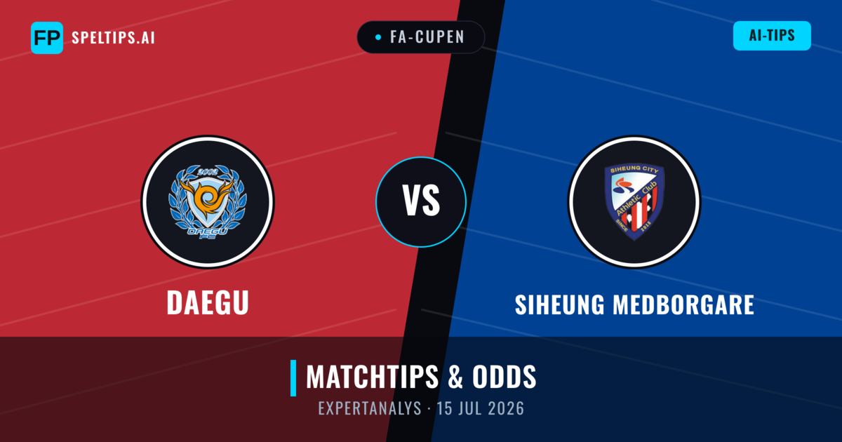 Daegu vs Siheung Medborgare — matchtips och förhandstitt