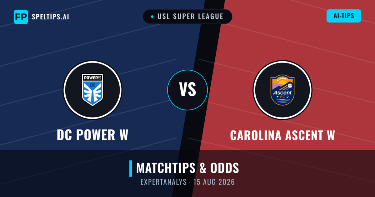 DC Power W vs Carolina Ascent W — matchtips och förhandstitt