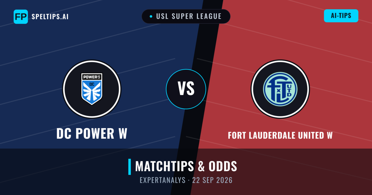 DC Power W vs Fort Lauderdale United W — matchtips och förhandstitt