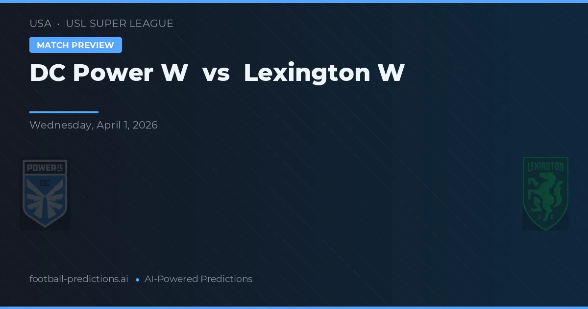 DC Power W vs Lexington W — matchtips och förhandstitt