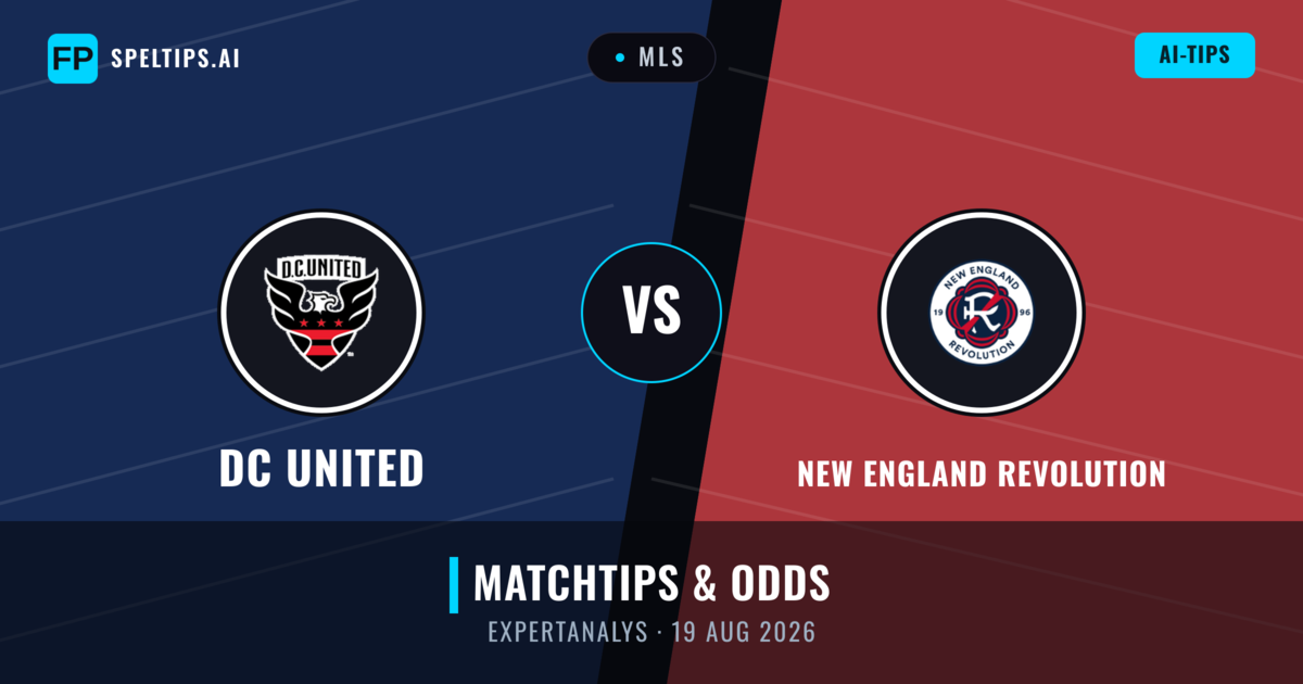 DC United vs New England Revolution — matchtips och förhandstitt