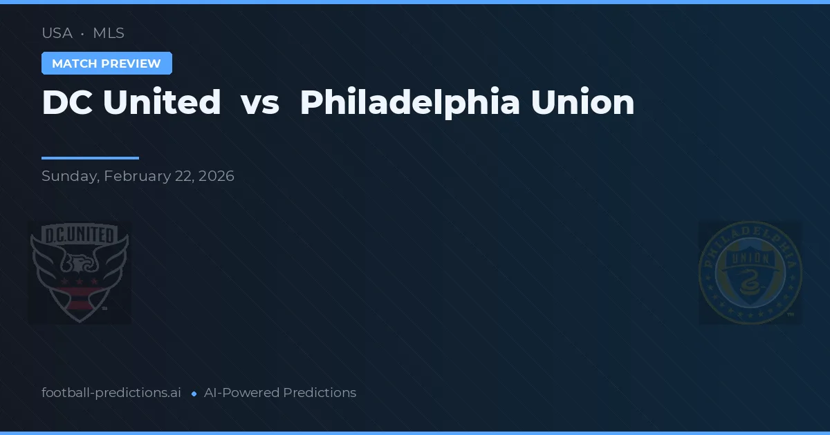 DC United vs Philadelphia Union — matchtips och förhandstitt