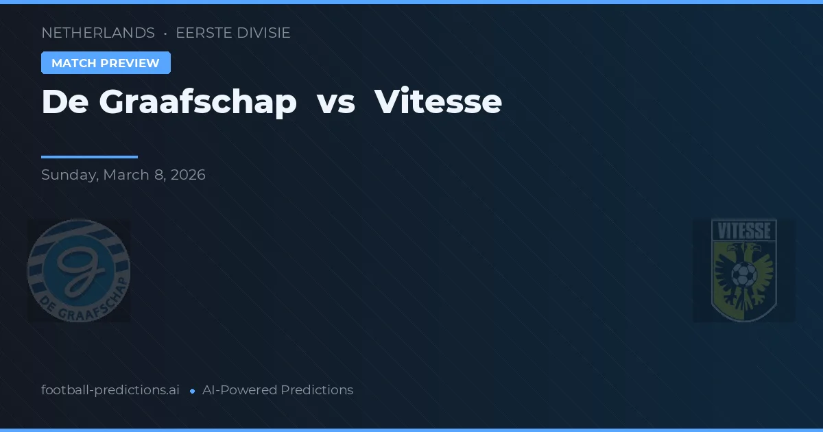 De Graafschap vs Vitesse — matchtips och förhandstitt