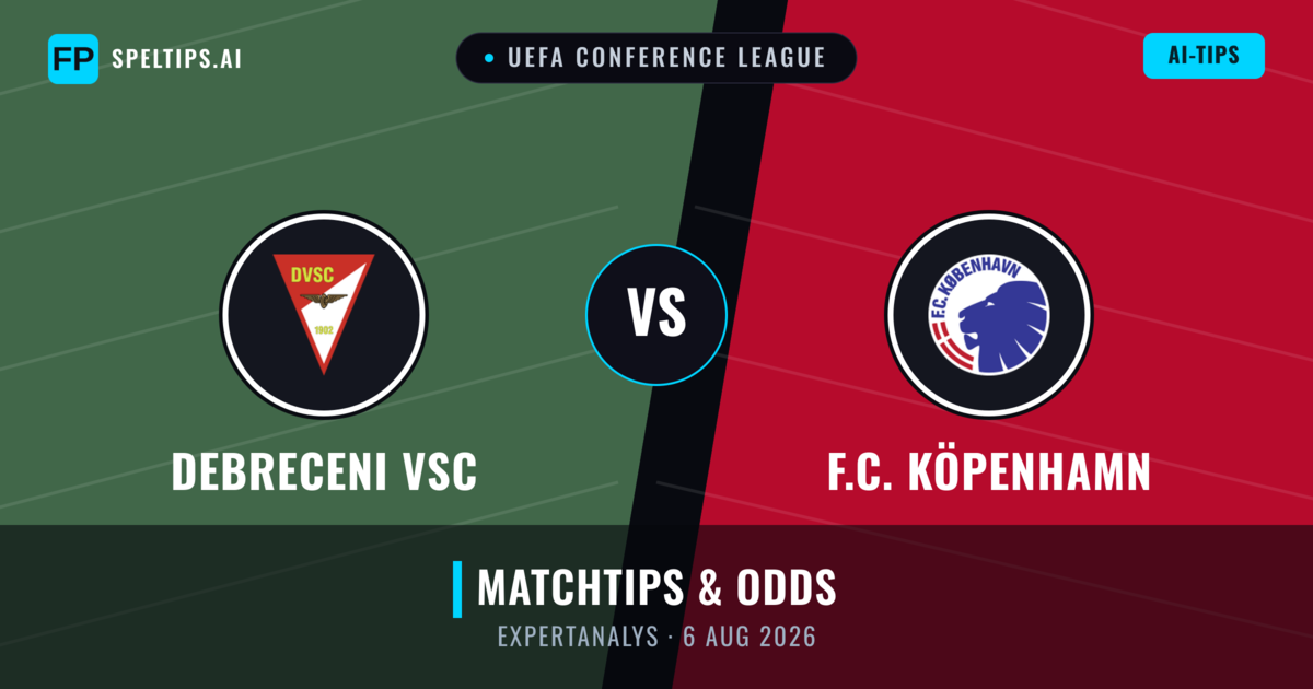 Debreceni VSC vs F.C. Köpenhamn — matchtips och förhandstitt