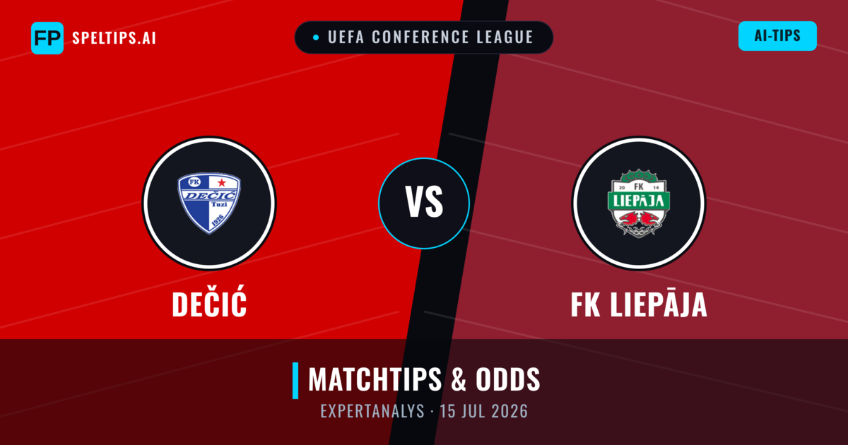 Dečić vs FK Liepāja — matchtips och förhandstitt
