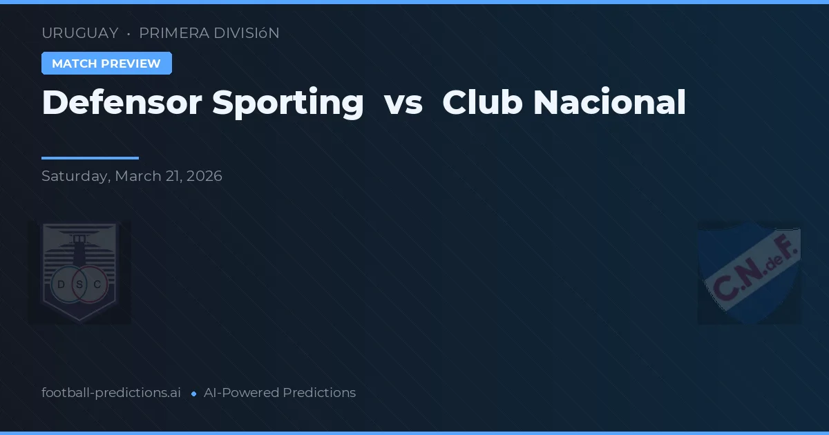 Defensor Sporting vs Club Nacional de Football — matchtips och förhandstitt