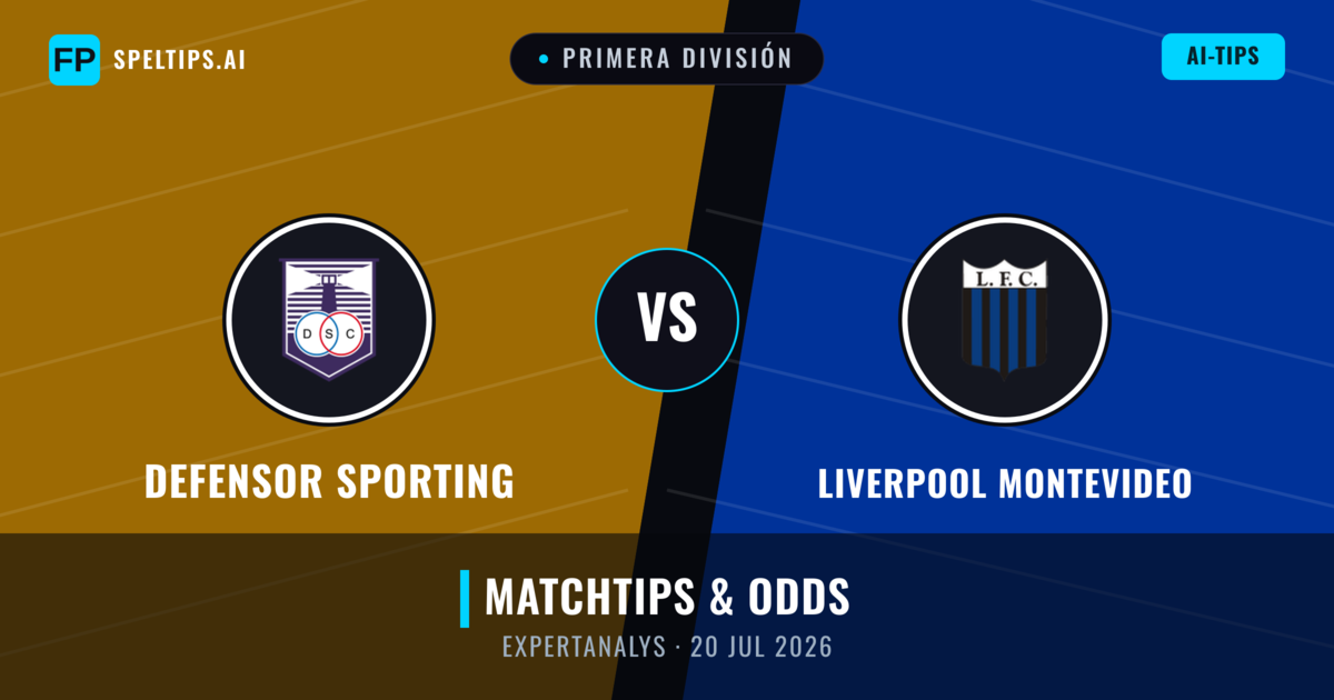 Defensor Sporting vs Liverpool Montevideo — matchtips och förhandstitt